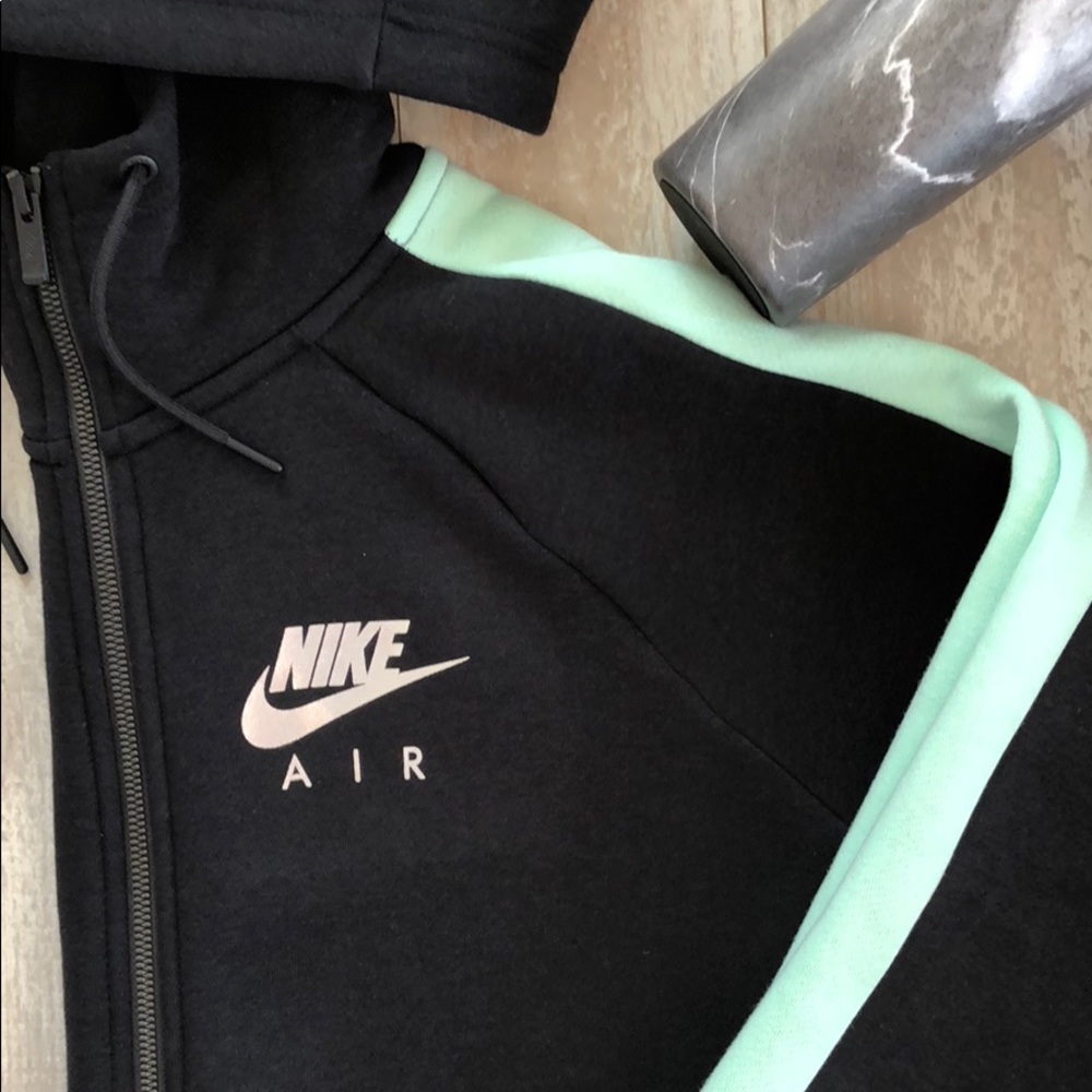 NWT Nike Rally zipper hoodie black/mint - Picture 3 of 6